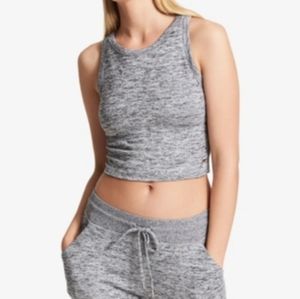 $5 WHEN BUNDLED 🍇 DKNY EUC Sport Cropped Melange Tank Top In Gray Marble